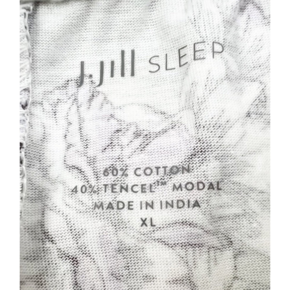 NWOT J Jill Floral Humming Bird Pull On Lounge Sleep Shorts Gray XL - Picture 3 of 4